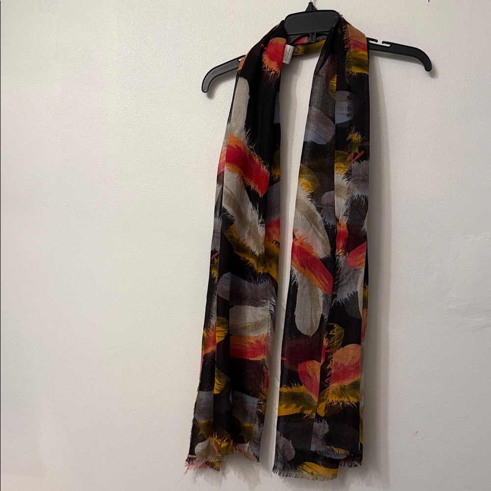 Vibrant Brushstroke Pattern Scarf